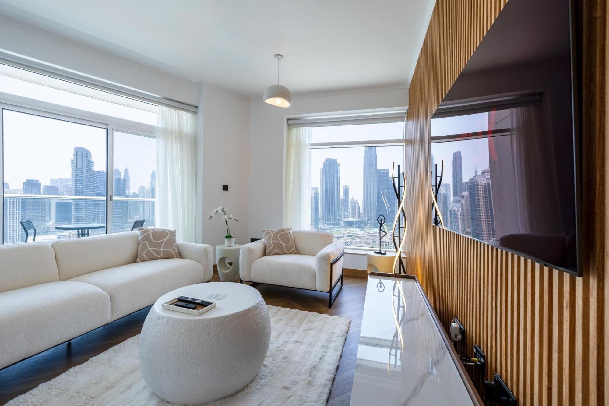 Upgraded Apartment With Stunning Burj Khalifa View Dubaj Zewnętrze zdjęcie